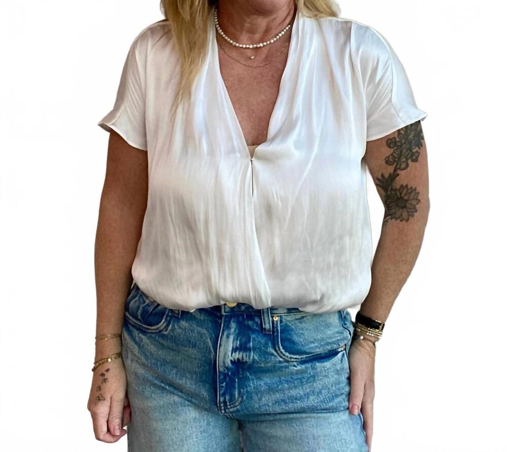 NEW RESET BY JANE bren bodysuit in white